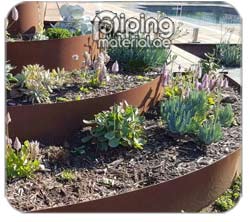 Corten steel garden edging