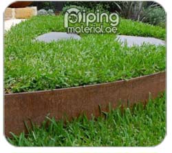 Corten steel lawn edging