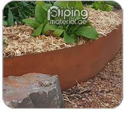Corten steel rust metal garden edging