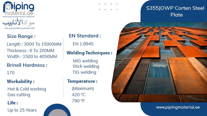 S355JOWP corten steel plate S355JOWP corten steel plate