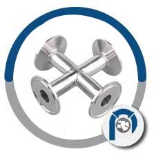 Tri-clamp Sanitary 4-Way Cross Tri-clamp Sanitary 4-Way Cross