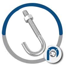A193 B8 Stainless Steel J Bolts A193 B8 Stainless Steel J Bolts