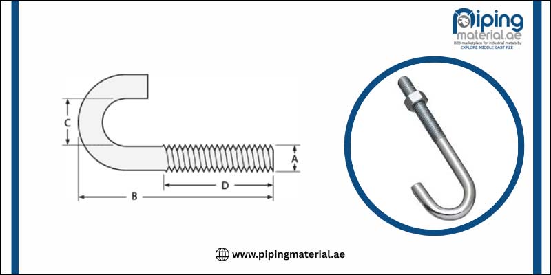 A36 J Bolt Dimension Chart