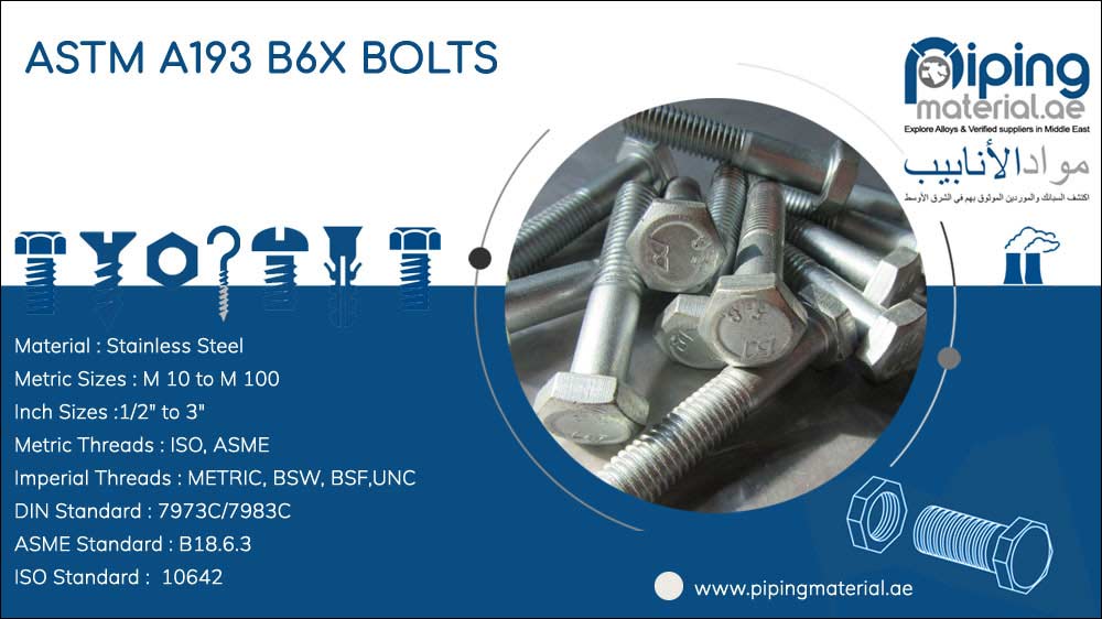 ASTM A193 B6X Bolts