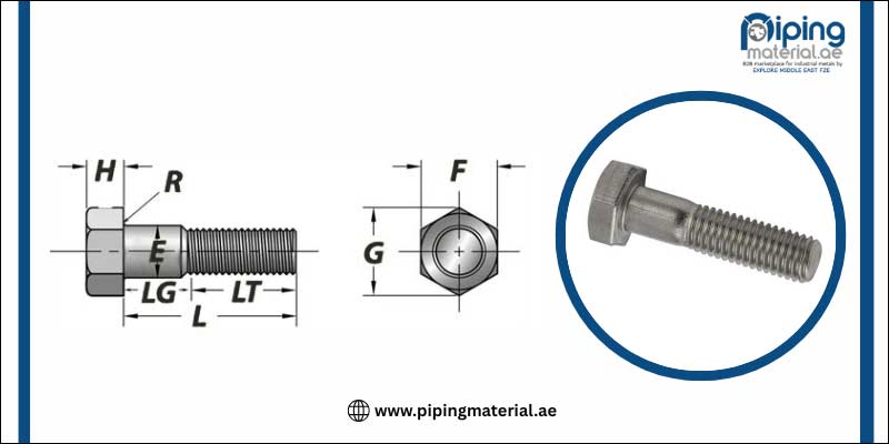 ASTM A193M Heavy Hex Bolt Dimension Chart