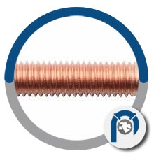 ASTM B187 UNS C11000 Reducing Stud