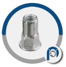 ASTM F467/F467M hex rivet nuts