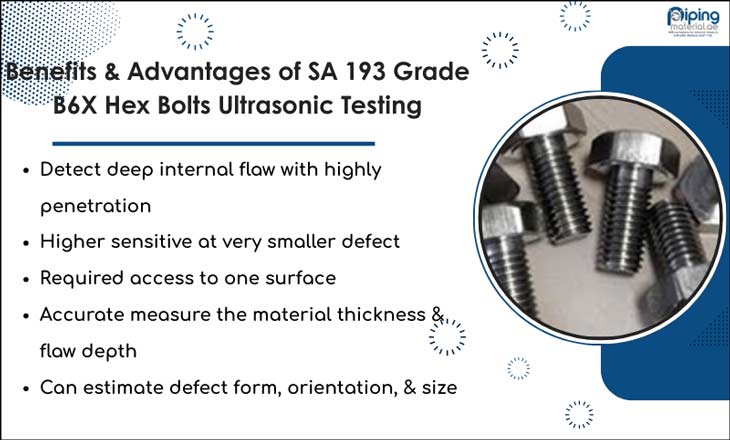 Benefits & Advantages of SA 193 Grade B6X Hex Bolts Ultrasonic Testing