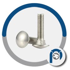 Heat resisting alloys F2281 N06600 carriage bolt Heat resisting alloys F2281 N06600 carriage bolt