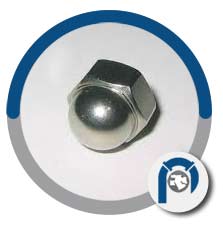 Inconel metal alloy cap nut