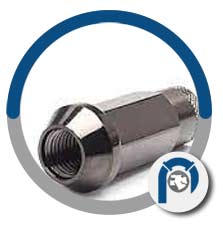 Inconel steel lug nuts
