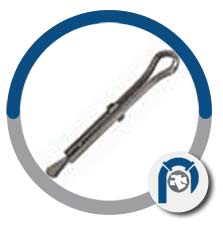 Monel metal alloy wedgefast cotter pins Monel metal alloy wedgefast cotter pins