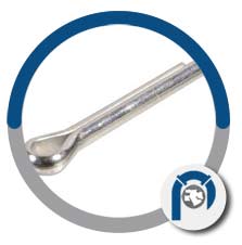 Monel steel extended prong cotter pin Monel steel extended prong cotter pin