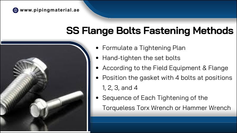 SS Flange Bolts Fastening Methods