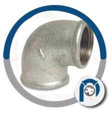 Galvanised Steel Threaded Elbow