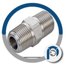 446 Stainless Steel Hex Nipple
