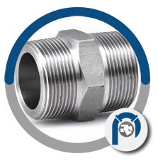 SS UNS S34709 Hex Nipple