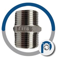 Stainless Steel 316 Hex Nipple