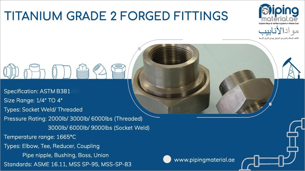 Titanium Grade 2 forged fittings