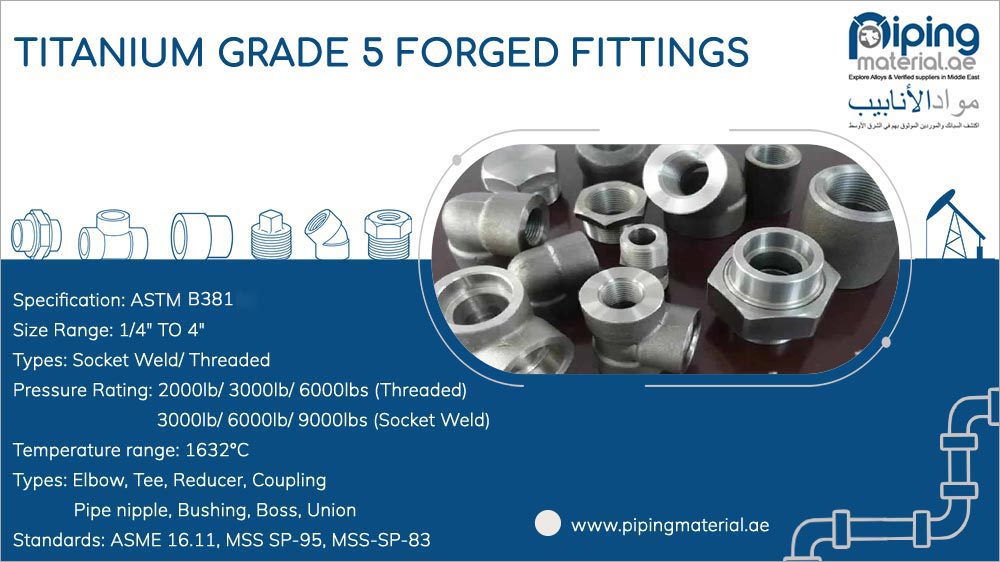 Titanium Grade 5 forged fittings