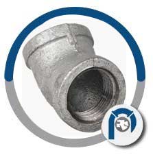 30 Deg Galvanized Pipe Elbow