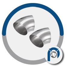 321H stainless steel 45 Deg Elbow