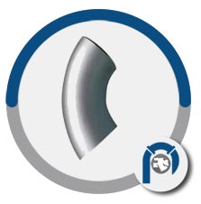 A 403 WP 321H 45 Deg Long Radius Elbow