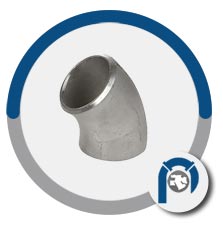 A 403 WP 347H 45 Deg Long Radius Elbow