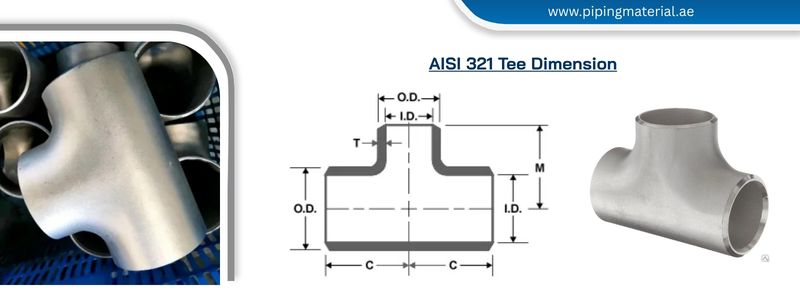 AISI 321 Tee AISI 321 Tee