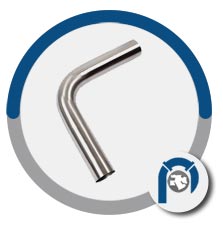 ASME SA403 WP317 90 deg bend