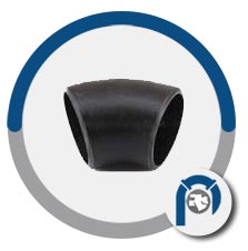 ASTM A234 Gr WPA 45 deg long radius elbow ASTM A234 Gr WPA 45 deg long radius elbow