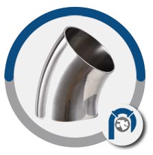 ASTM A403 Grade WP304H 45 Degree Bend