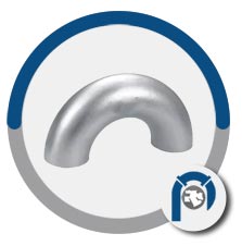 ASTM A403 Grade WP347 180 deg elbow