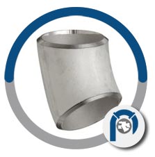 ASTM A403 WP347 45 deg short radius elbow