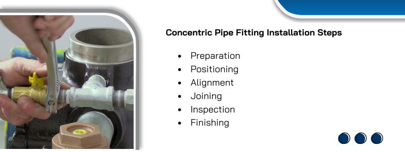 Concentric Pipe Fitting Installation Steps