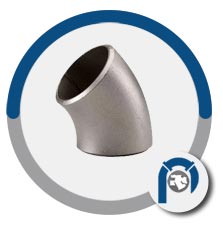 DIN 1.4845 45 deg short radius elbow