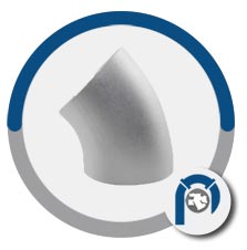 DIN 1.4948 45 Deg Short Radius Elbow