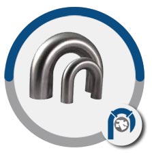 SS 310s 180 deg pipe bend