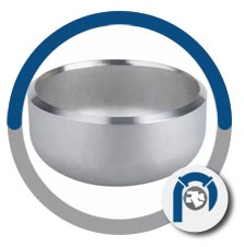 Steel 1.4550 large diameter end caps