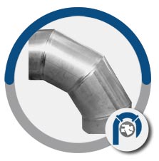 Type 347 stainless steel mitered pipe bend