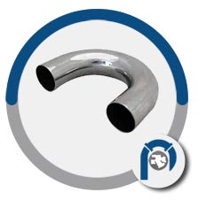 UNS S30409 180 Deg Pipe Bend