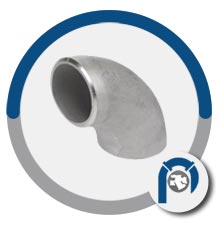 UNS S31703 90 deg short radius elbow