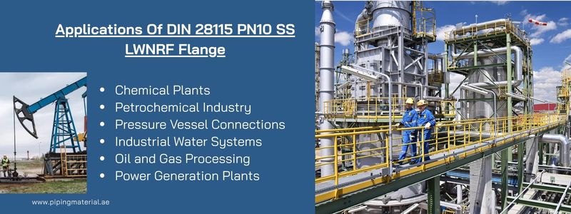  Applications Of DIN 28115 PN10 SS LWNRF Flange