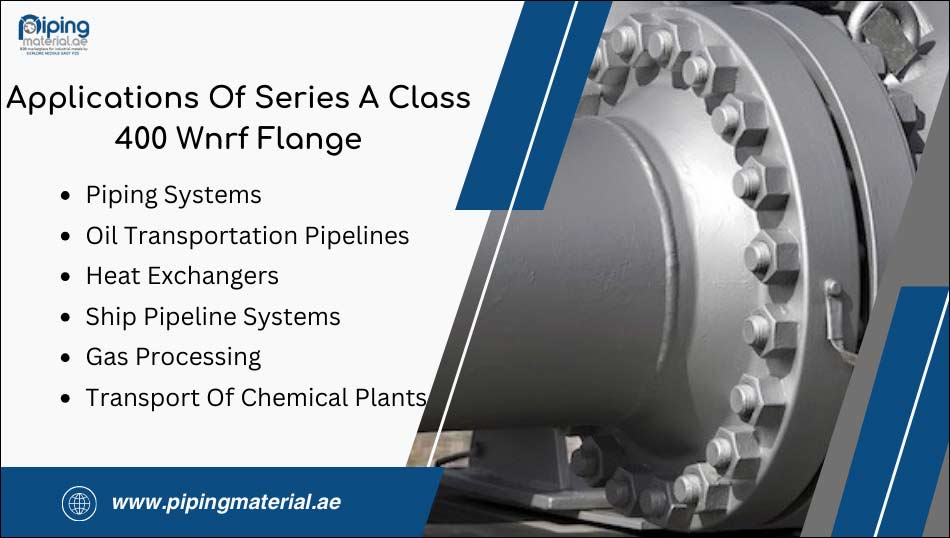 Applications Of Series A Class 400 Wnrf Flange