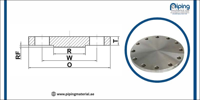 ASME B16.47 Series A Class 900 Blind Flange Dimensions Chart