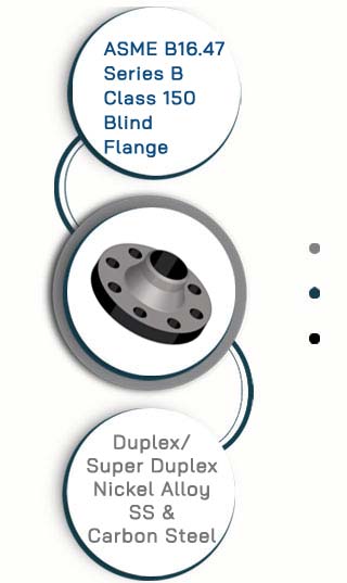 ASME B16.47 Series B Class 150 Weld Neck Flange
