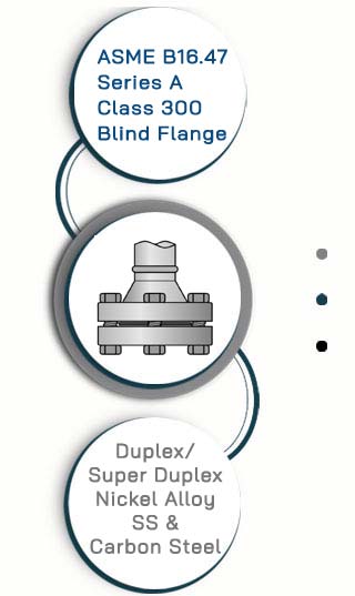 ASME B16.47 Series A Class 300 Blind Flange