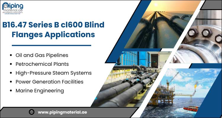 B16.47 Series B cl600 Blind Flanges Applications