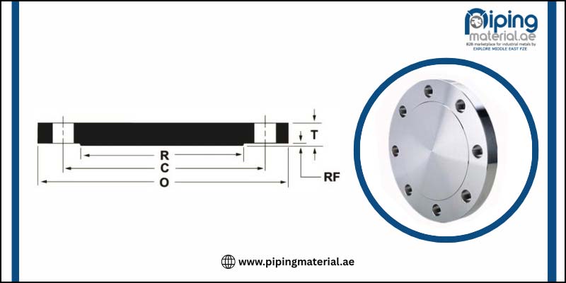 Dimension Chart of ASME B16.47 Series A Class 300 Blind Flange