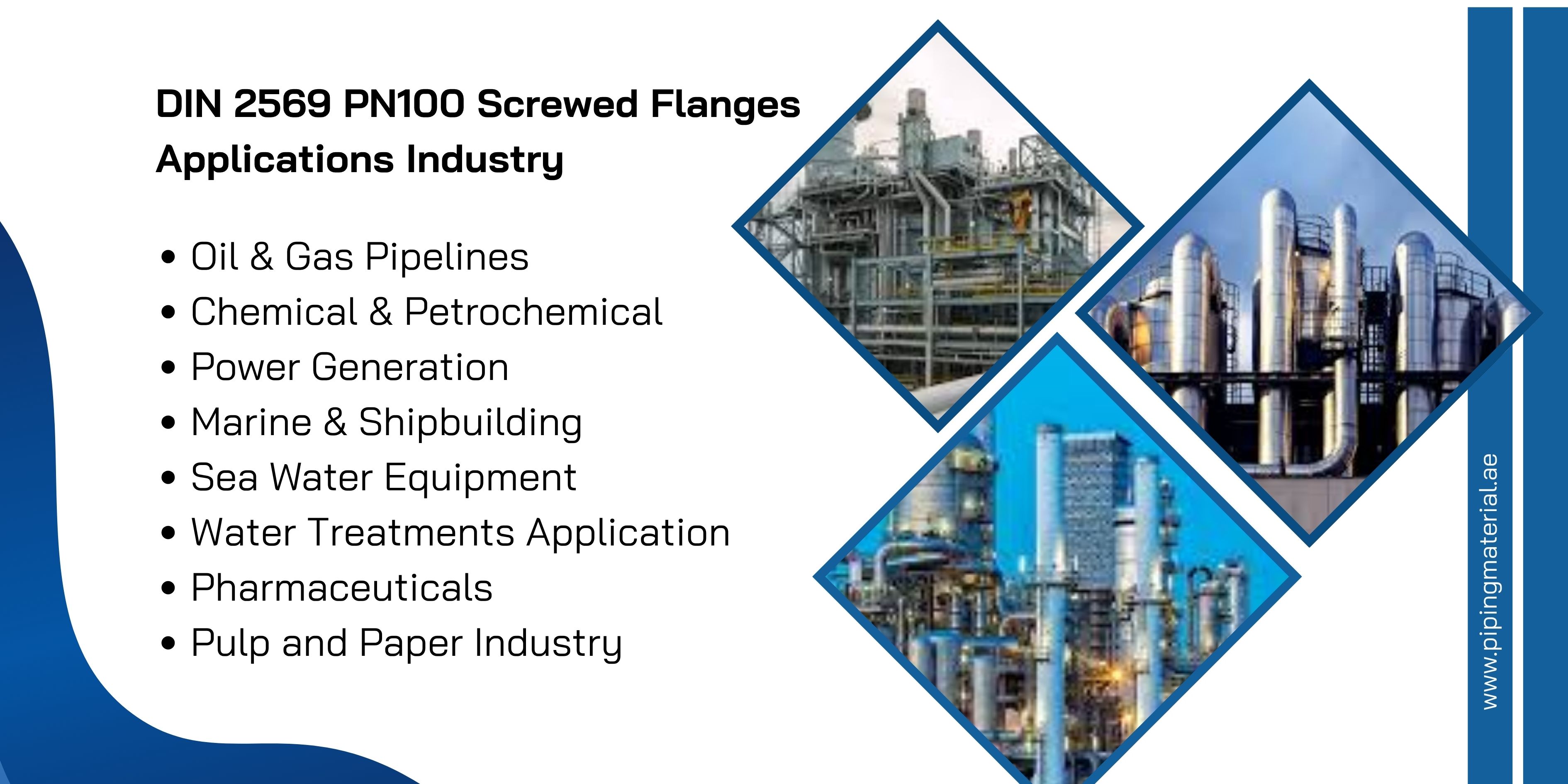 DIN 2569 PN100 Screwed Flanges Applications Industry DIN 2569 PN100 Screwed Flanges Applications Industry
